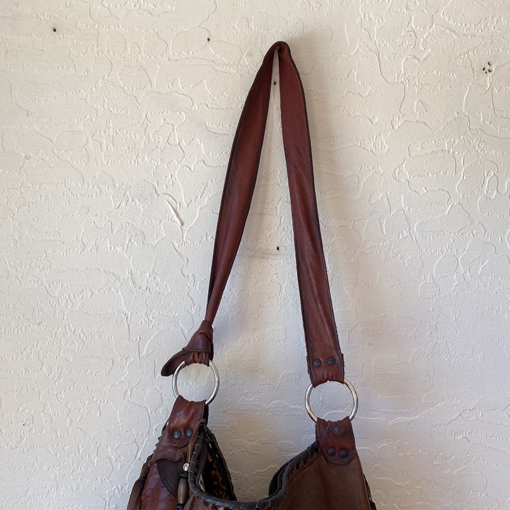 🎉 AMAZING BOHEMIAN LEATHER & STONE BAG‼️ - Picture 4 of 17